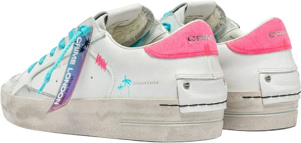 Crime London Sneakers Bianco Wit