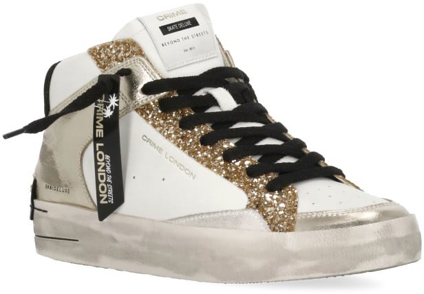 Crime London Sneakers White Wit