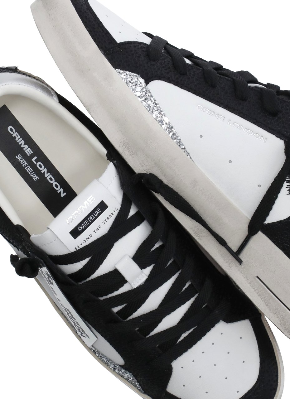 Crime London Sneakers White Wit