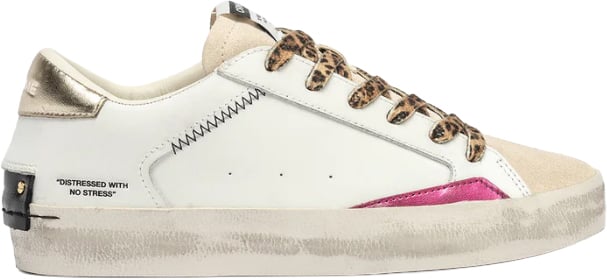 Crime London Sneakers Bianco Wit