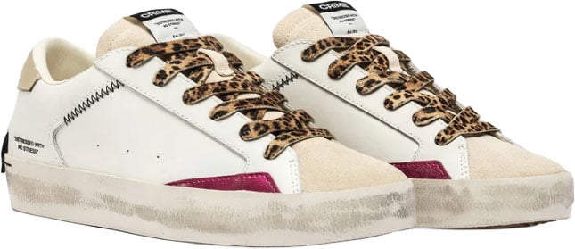 Crime London Sneakers Bianco Wit