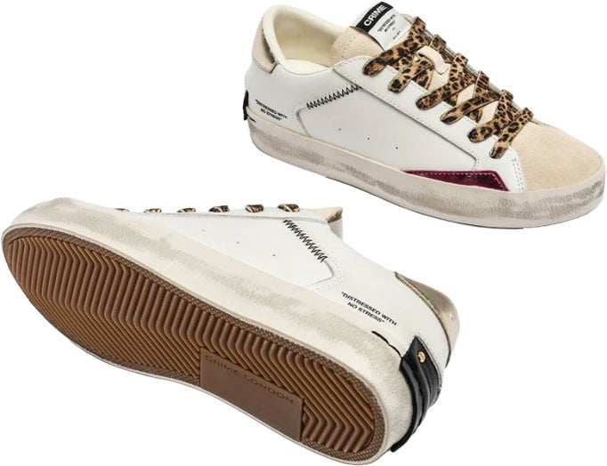 Crime London Sneakers Bianco Wit