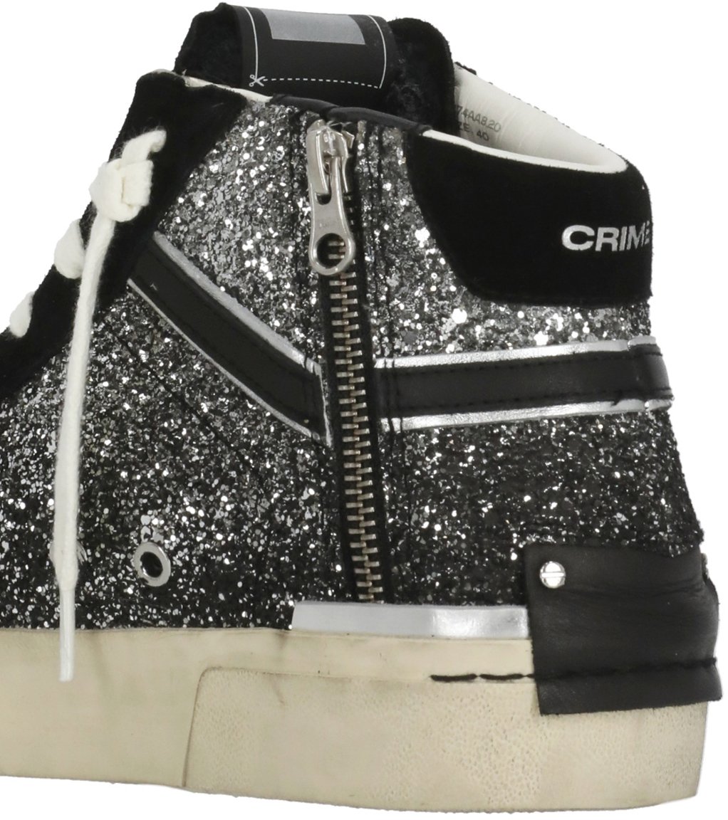 Crime London Sneakers Black Zwart