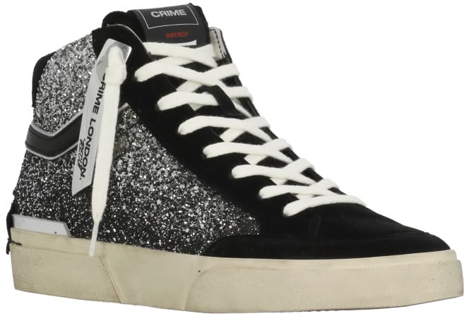 Crime London Sneakers Black Zwart