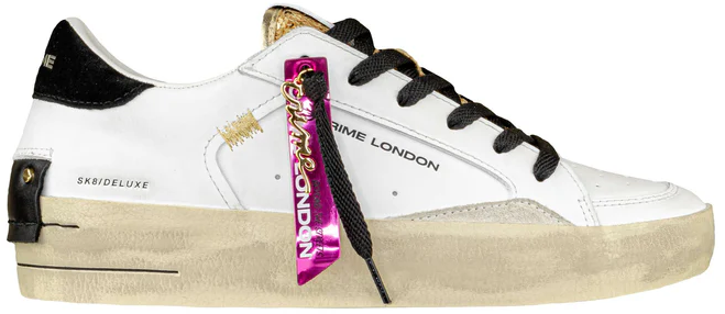 Crime London Sneakers White Wit