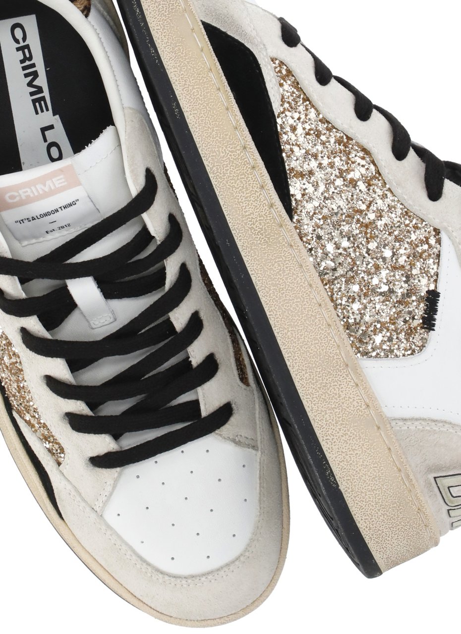 Crime London Sneakers White Wit