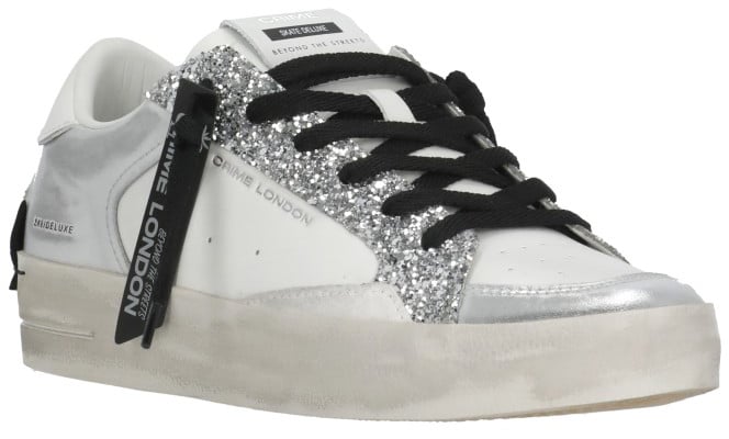 Crime London Sneakers White Wit