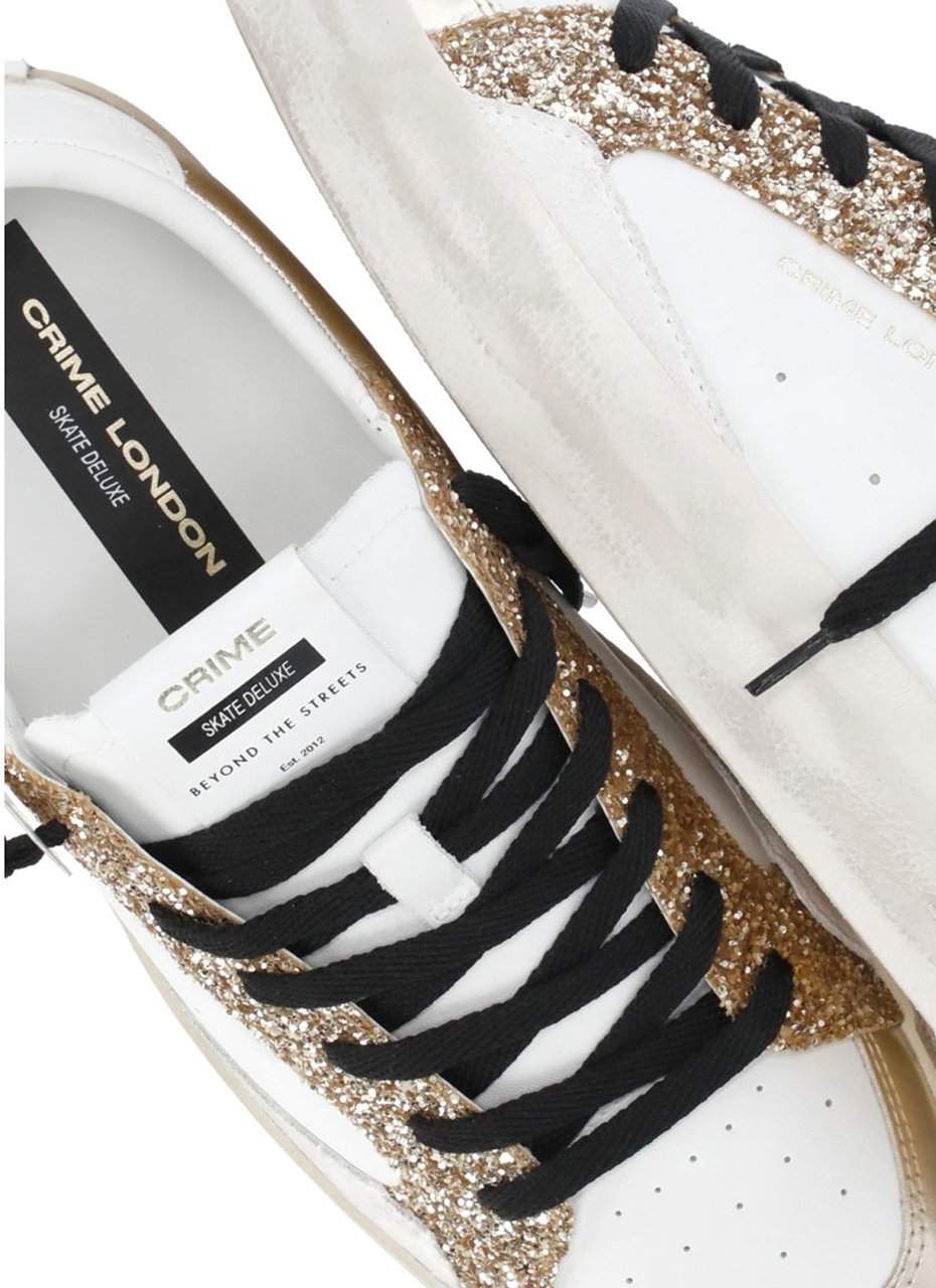 Crime London Sneakers White Wit