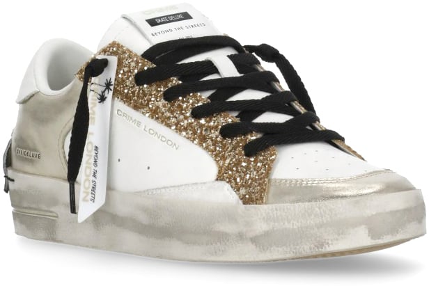 Crime London Sneakers White Wit