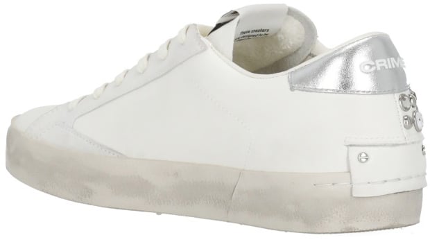 Crime London Sneakers White Wit