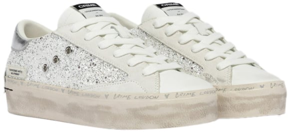 Crime London Sneakers White Wit