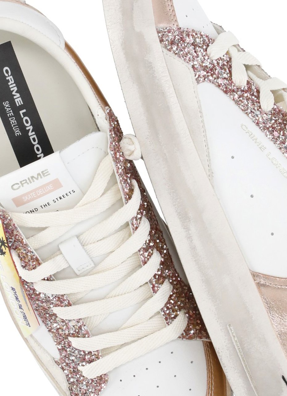 Crime London Sneakers White Wit