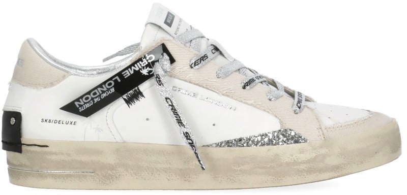 Crime London Sneakers White Wit