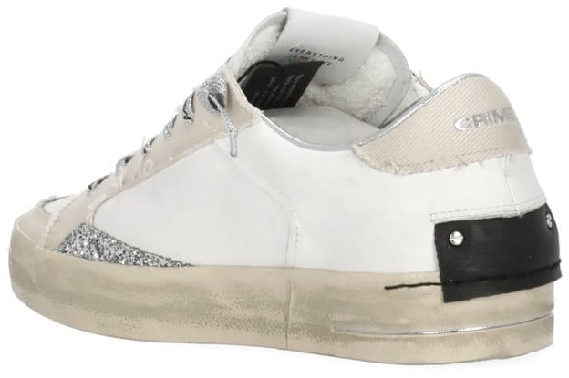 Crime London Sneakers White Wit