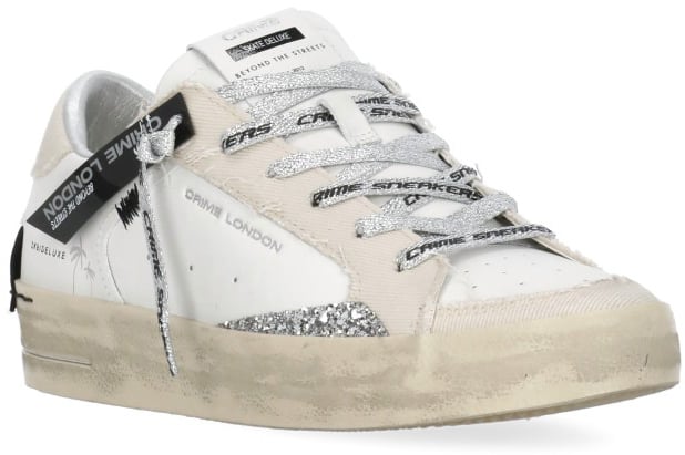 Crime London Sneakers White Wit