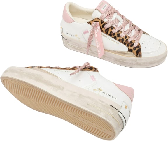 Crime London Sneakers Bianco Wit