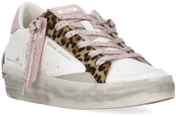 Crime London Sneakers White Wit