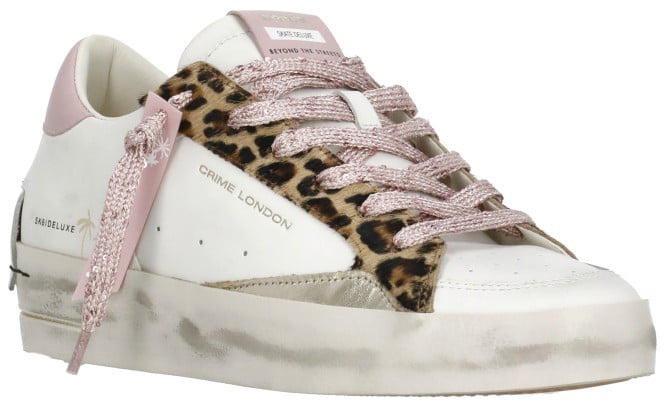 Crime London Sneakers White Wit