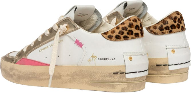Crime London Sneakers Bianco Wit