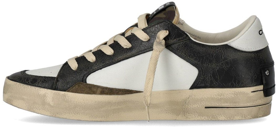 Crime London CRIME LONDON SK8 DELUXE WHITE AND SNEAKER Zwart
