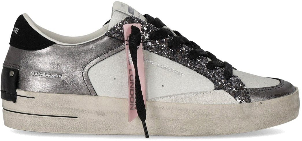 Crime London CRIME LONDON SK8 DELUXE GUNMETAL SNEAKER Grijs