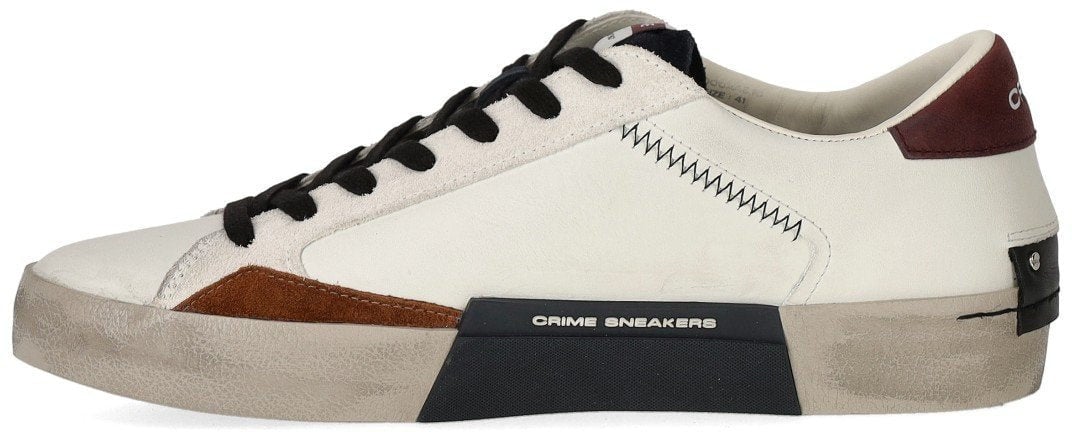 Crime London CRIME LONDON DISTRESSED SNEAKER Wit