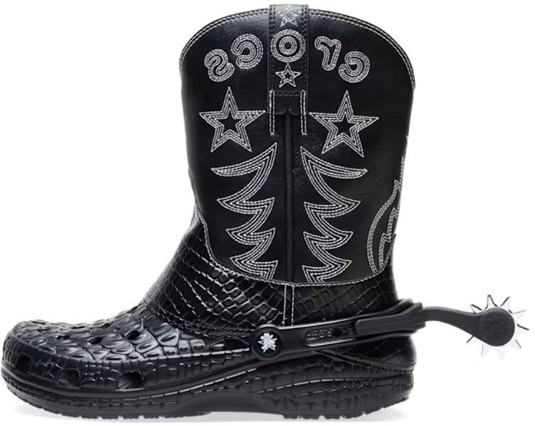 Crocs Crocs Classic Cowboy Boot Black Zwart