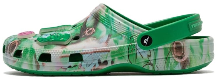 Crocs Crocs Classic Clog Futura Laboratories Green Ivy Groen