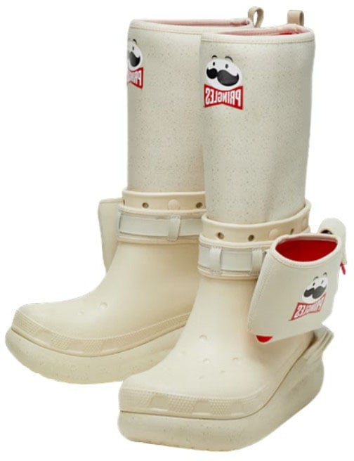 Crocs Crocs Classic Crush Boot Pringles Beige
