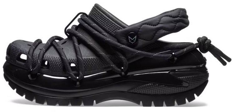 Crocs Crocs Classic Mega Crush Clog Rauw Alejandro Black Zwart