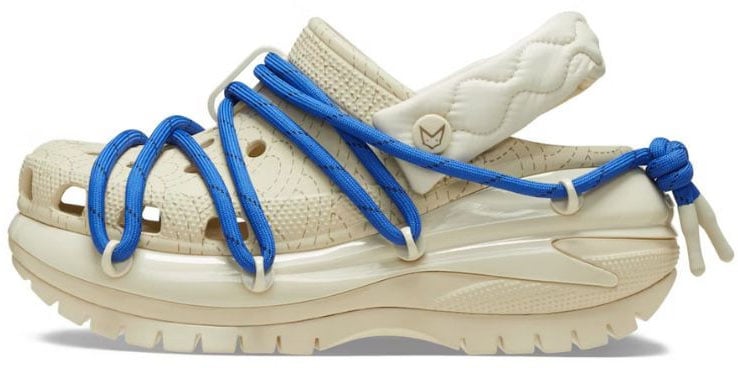 Crocs Crocs Classic Mega Crush Clog Rauw Alejandro Bone Blauw