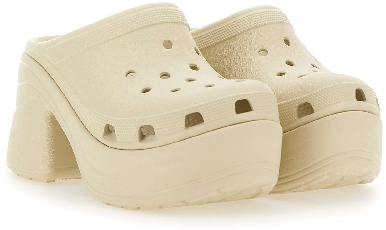 Crocs With Heel Beige Beige