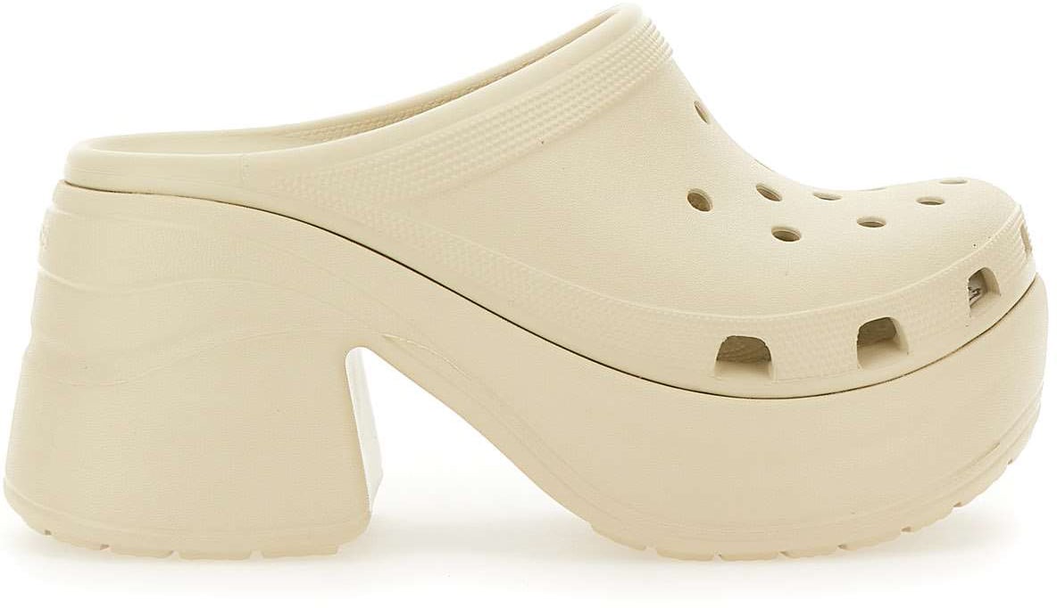 Crocs With Heel Beige Beige