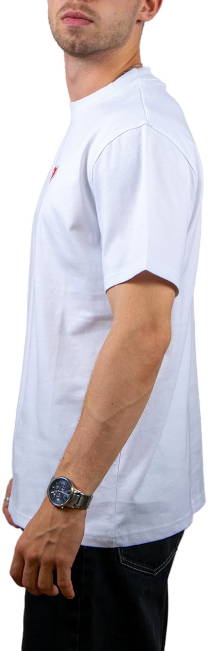 Croyez Felt Heart T-Shirt Wit