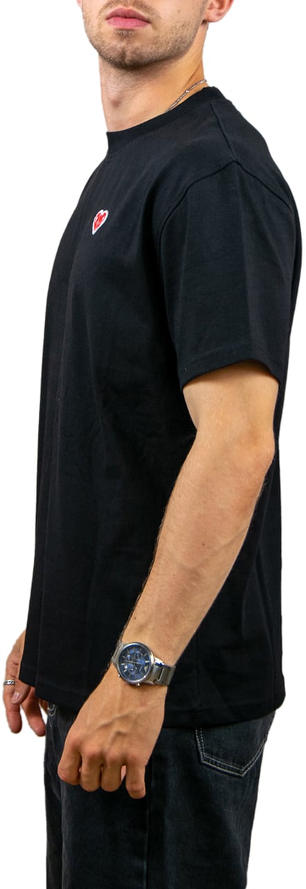 Croyez Felt Heart T-Shirt Zwart