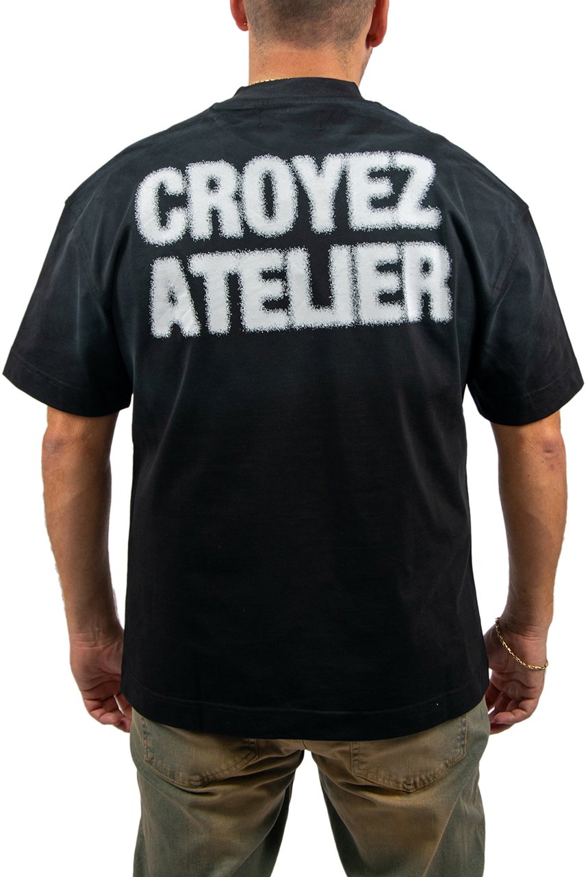 Croyez Croyez Sprayed Atelier T-Shirt Zwart