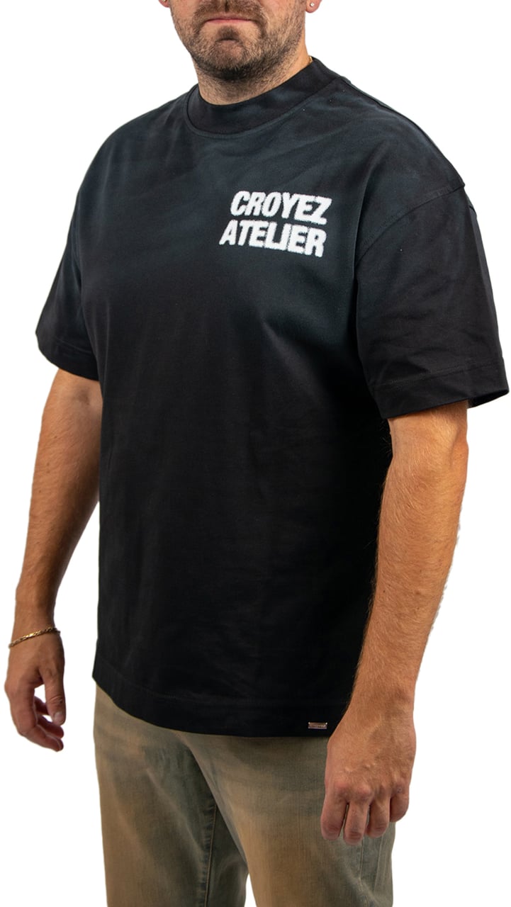 Croyez Croyez Sprayed Atelier T-Shirt Zwart