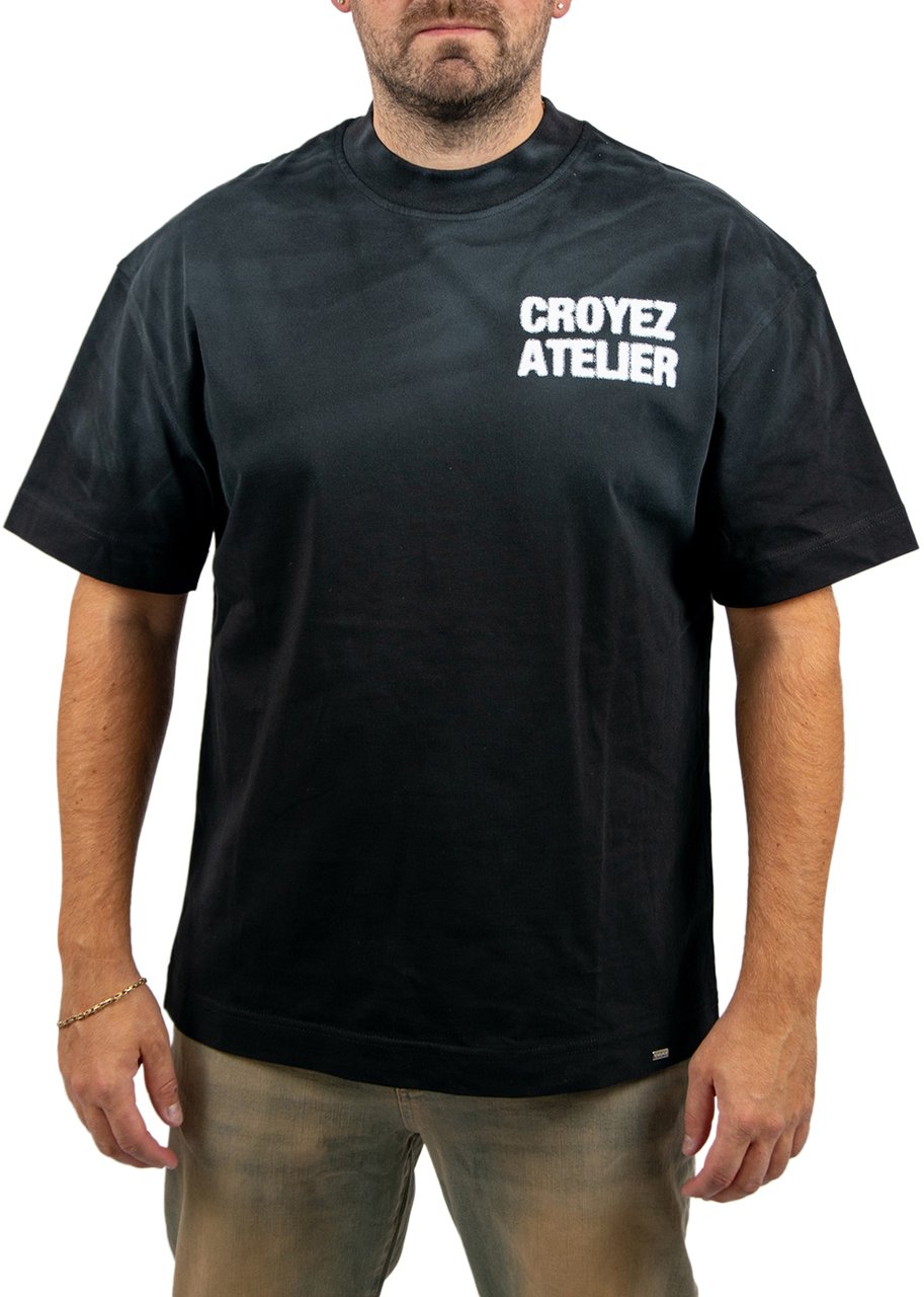 Croyez Croyez Sprayed Atelier T-Shirt Zwart