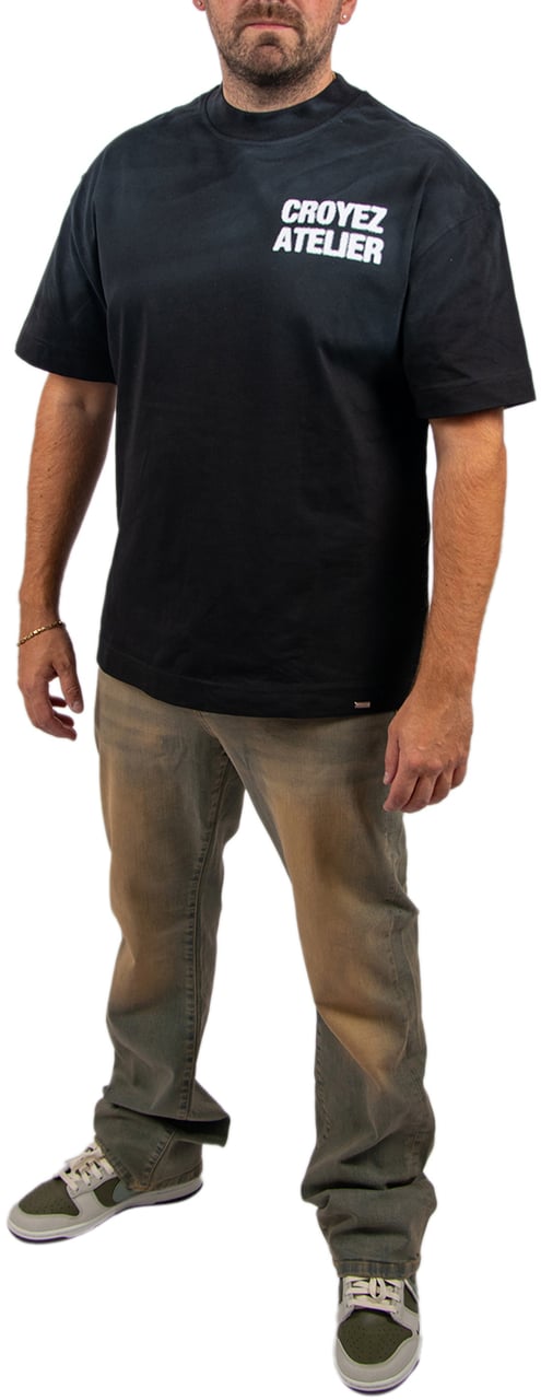 Croyez Croyez Sprayed Atelier T-Shirt Zwart