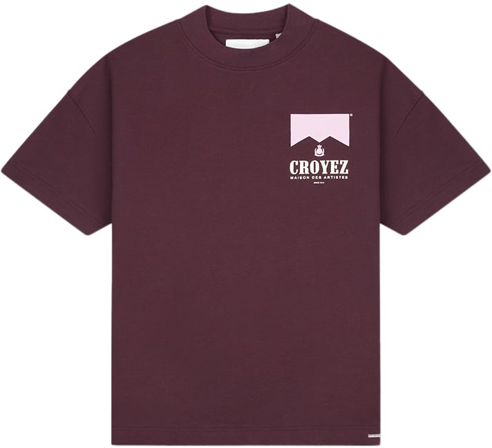 Croyez Croyez Maison Fumes T-Shirt Maroon