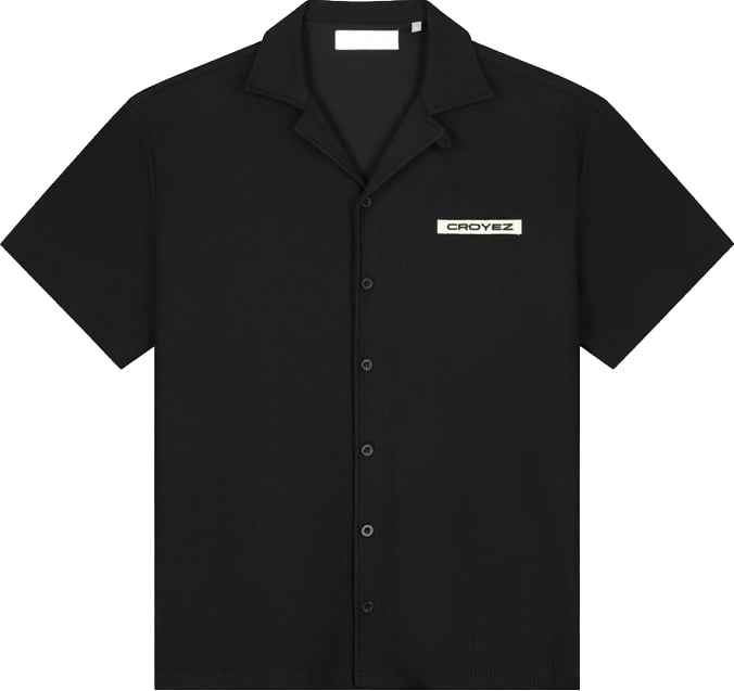 Croyez Plisse Shirt Zwart