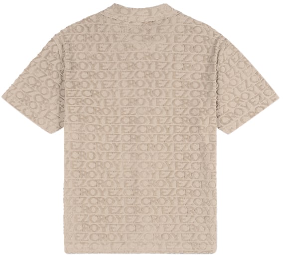 Croyez Croyez Monogram Towelling Shirt Beige