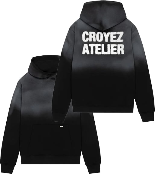 Croyez Croyez Sprayed Atelier Hoodie Zwart
