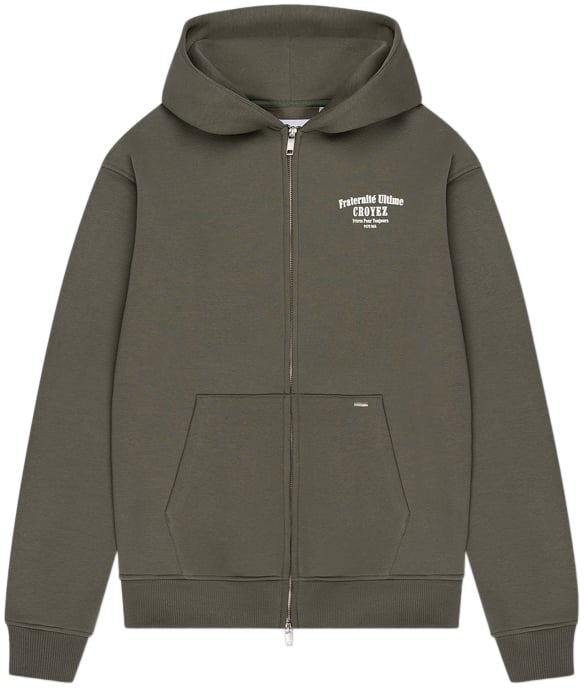 Croyez Croyez Fraternité Zip-Hoodie Groen