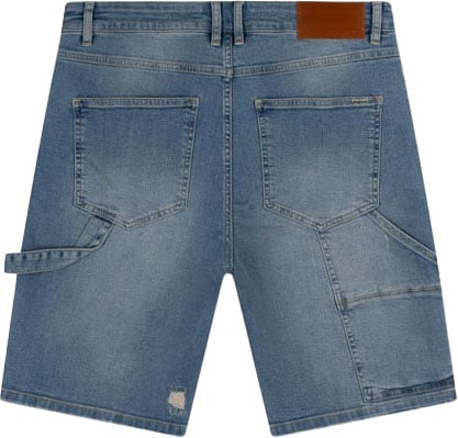 Croyez Croyez CD1 Carpenter Denim Shorts Blauw