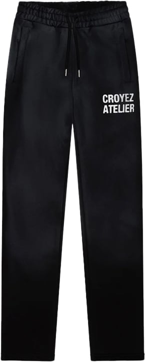Croyez Croyez Sprayed Atelier Straight Leg Sweatpants Zwart