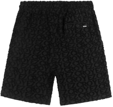 Croyez Croyez Monogram Towelling Shorts Zwart