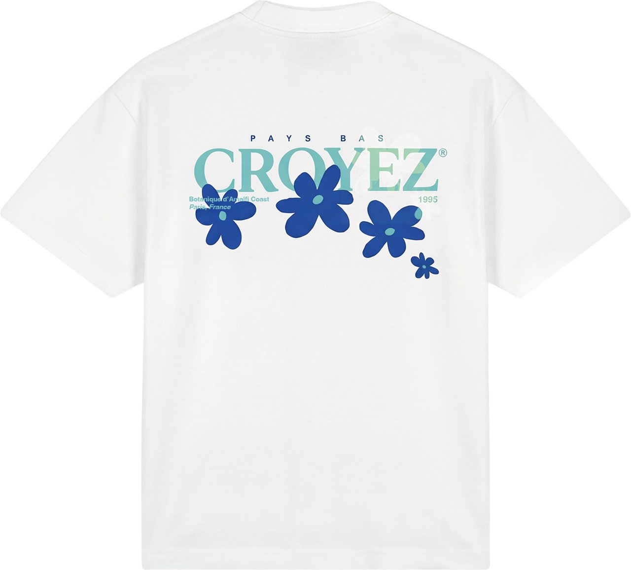 Croyez Croyez Botanique T-Shirt CRB30026057 White/Tiffany Blue 40020 Wit