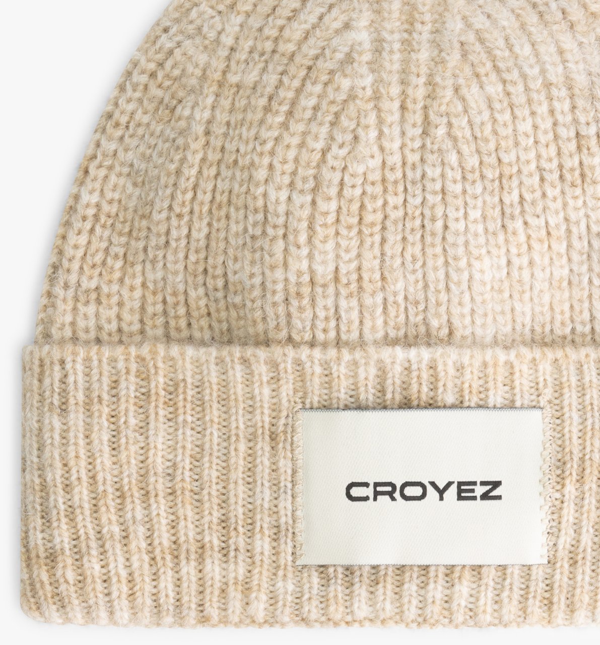 Croyez Croyez Label Beanie Beige