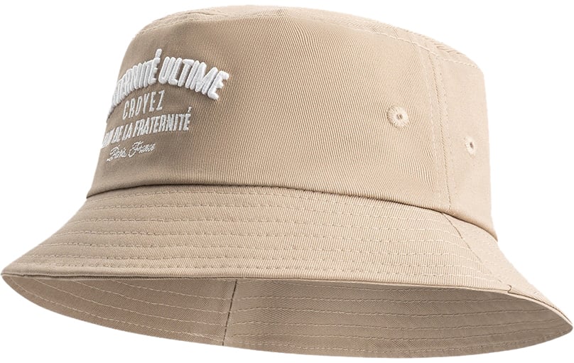 Croyez Croyez Fraternité Bucket Hat Grijs